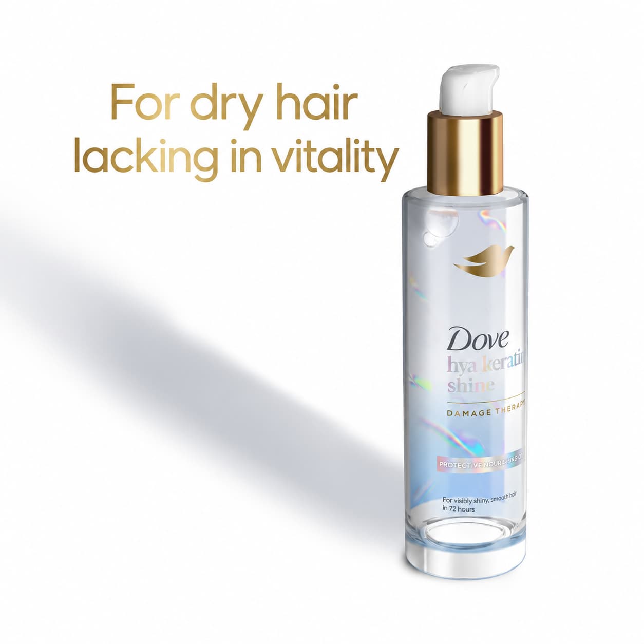 Dove Hya Keratin Shine Damage Therapy Protective Nourishing Oil  3