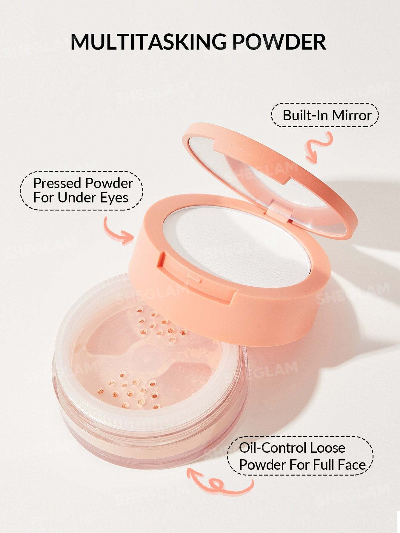 Sheglam Insta-Ready Face & Under Eye Setting Powder Duo 6
