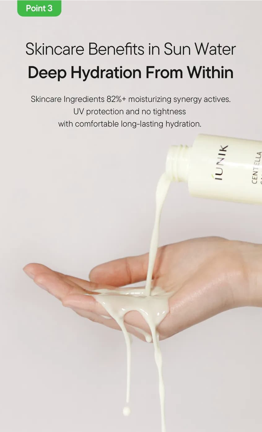iUNIK Centella Calming Daily Sun Water 13