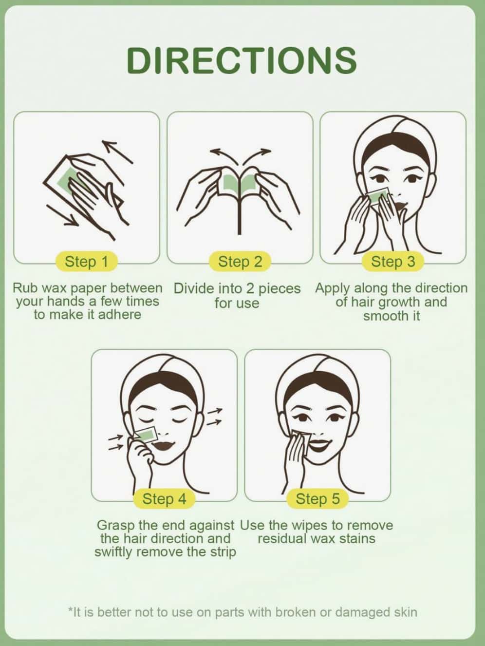SlowSunday  Facial Wax Strips 40g 3