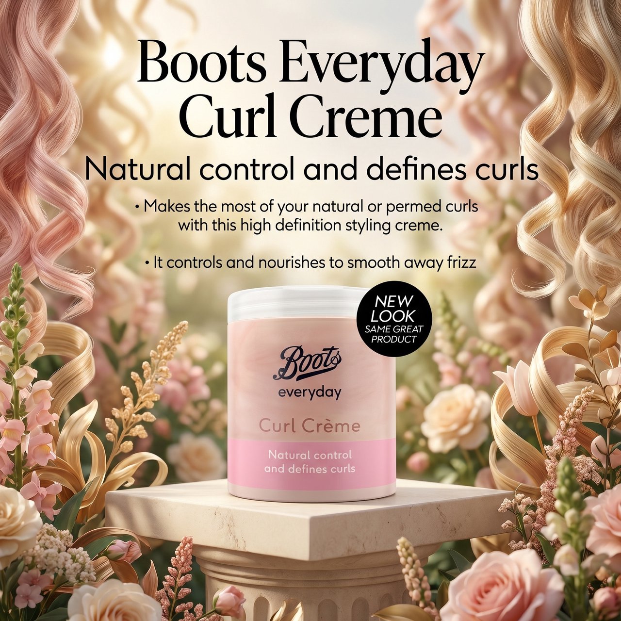 Boots Everyday Curl Creme Natural Control And Defines Curls  3