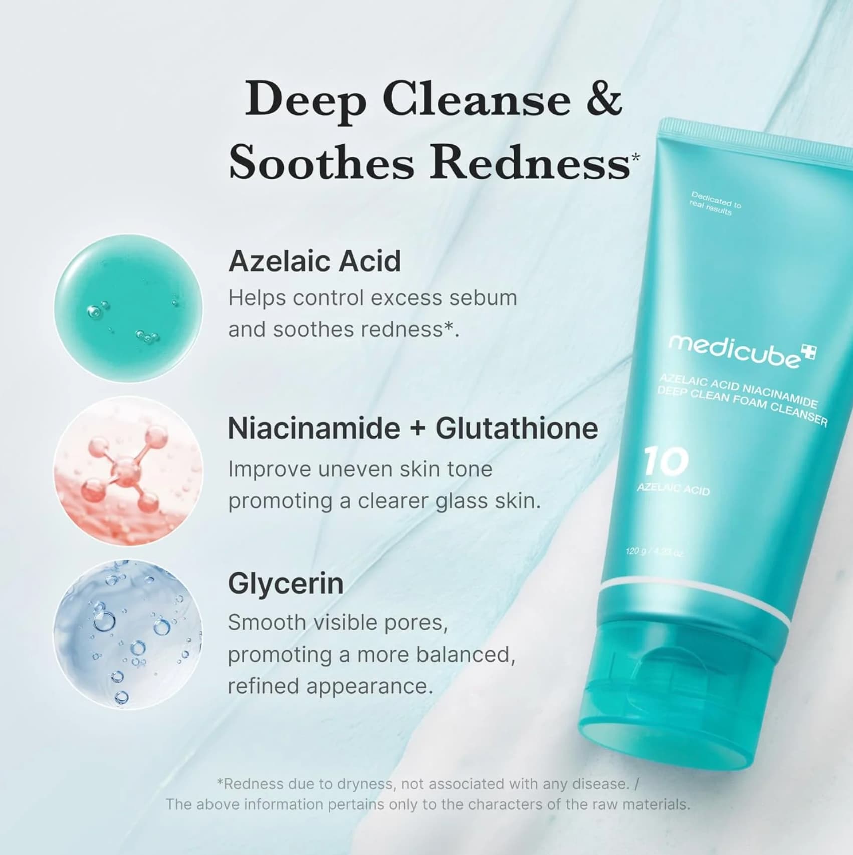 Medicube Azelaic Acid Niacinamide Deep Clean Foam Cleanser  3