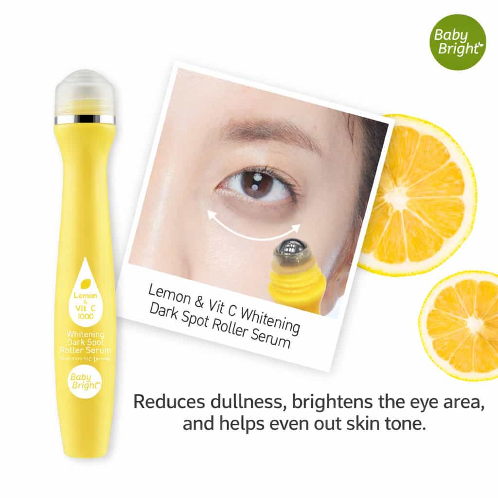 Baby Bright Lemon & VitC Whitening Dark Spot Roller Serum 3