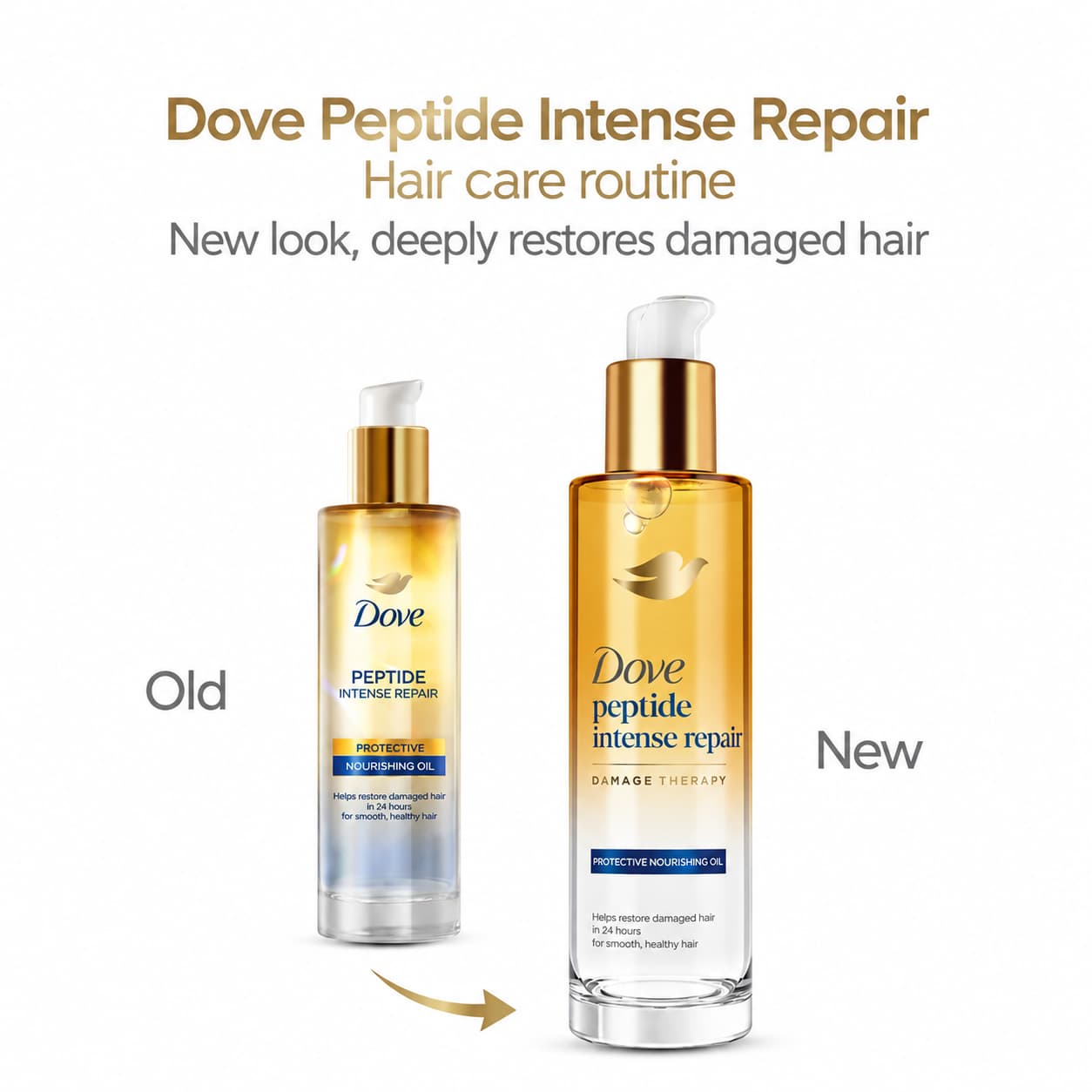 Dove Peptide Intense Repair Protective Nourishing Oil  2