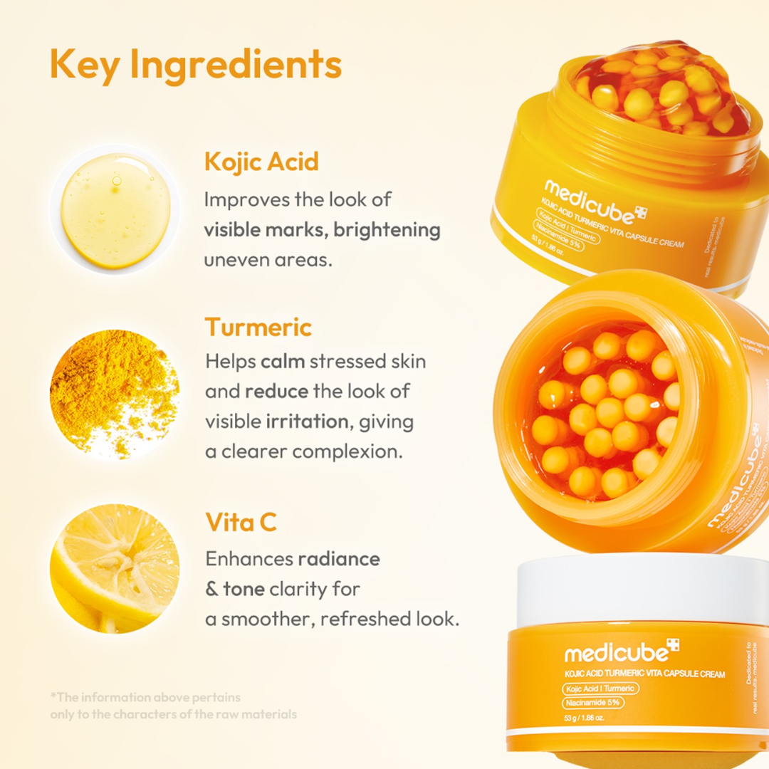 Medicube Kojic Acid Turmeric Vita Capsule Cream 3