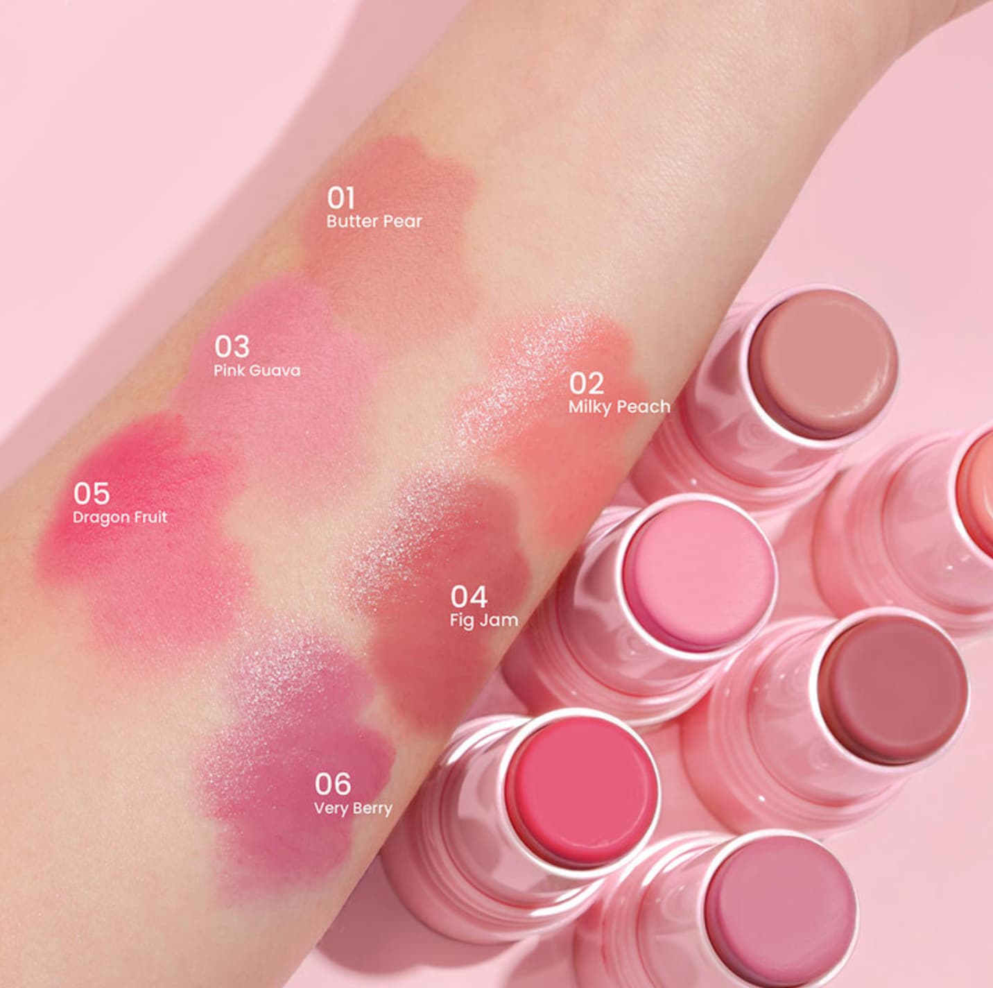 Meilinda Dewy Blush Stick 6g 3