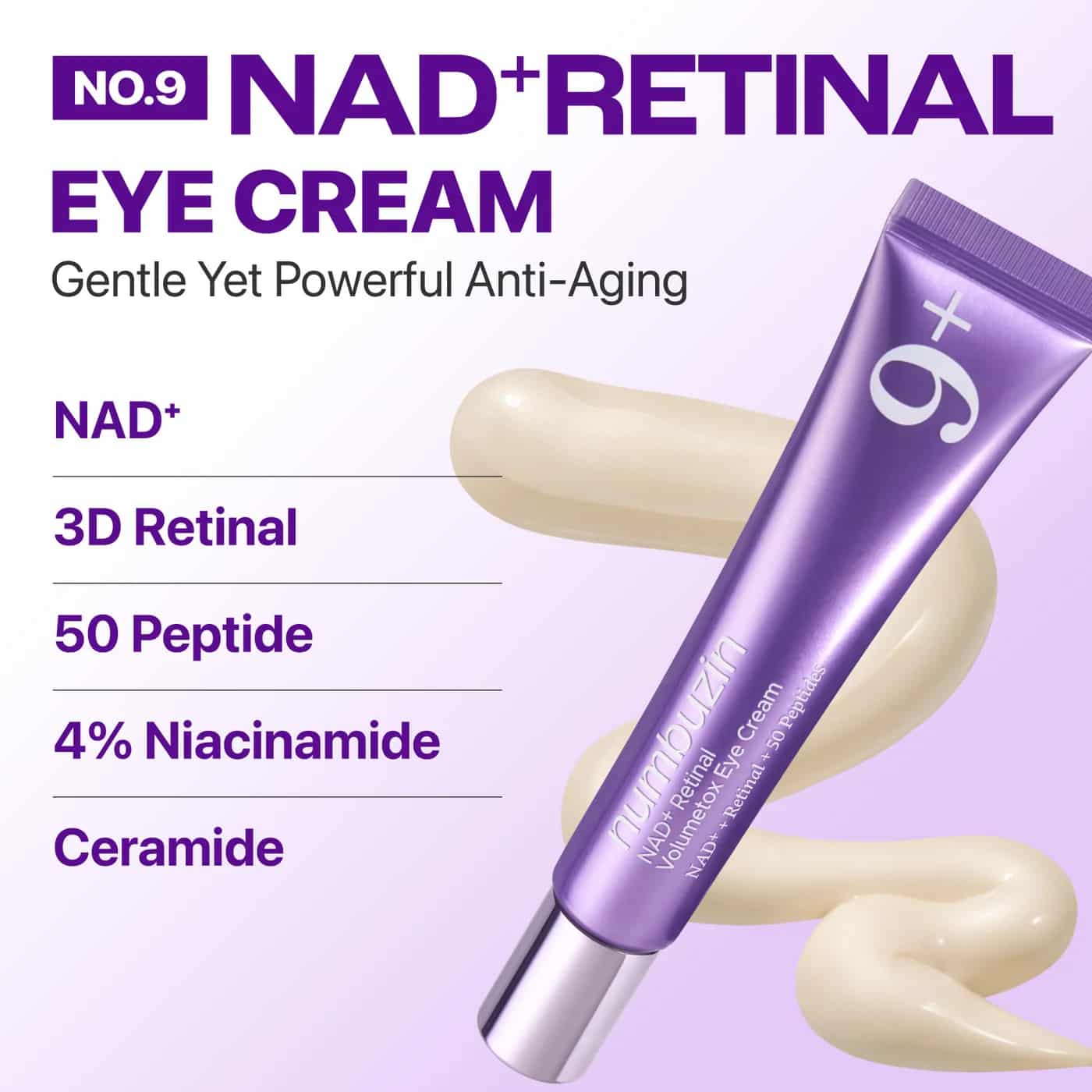 Numbuzin No.9 NAD+ Retinal Volumetox Eye Cream 5