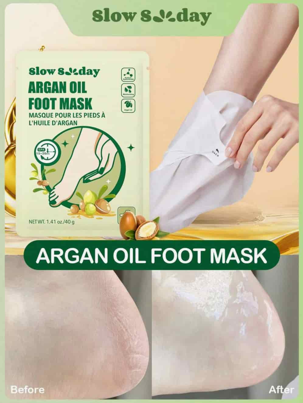 SlowSunday Foot Mask 40g 2