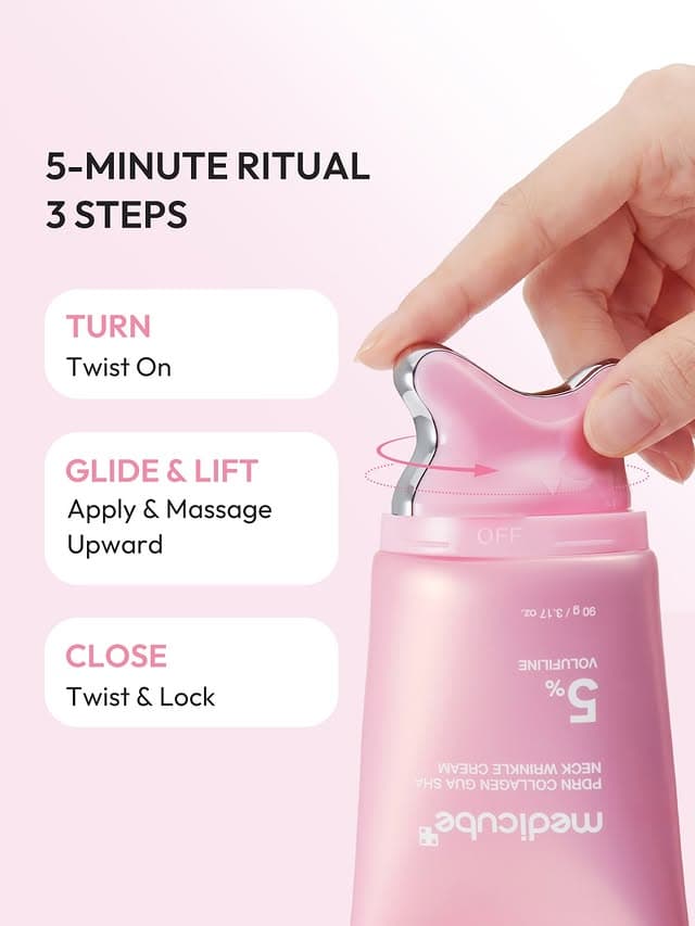 Medicube PDRN Collagen Gua Sha Neck Wrinkle Cream  5