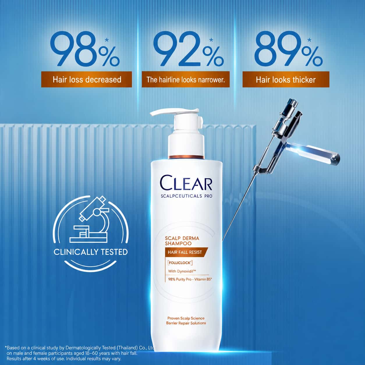 Clear Saclpceuticals Pro Scalp Derma Shampoo Hair Fall Resist  4