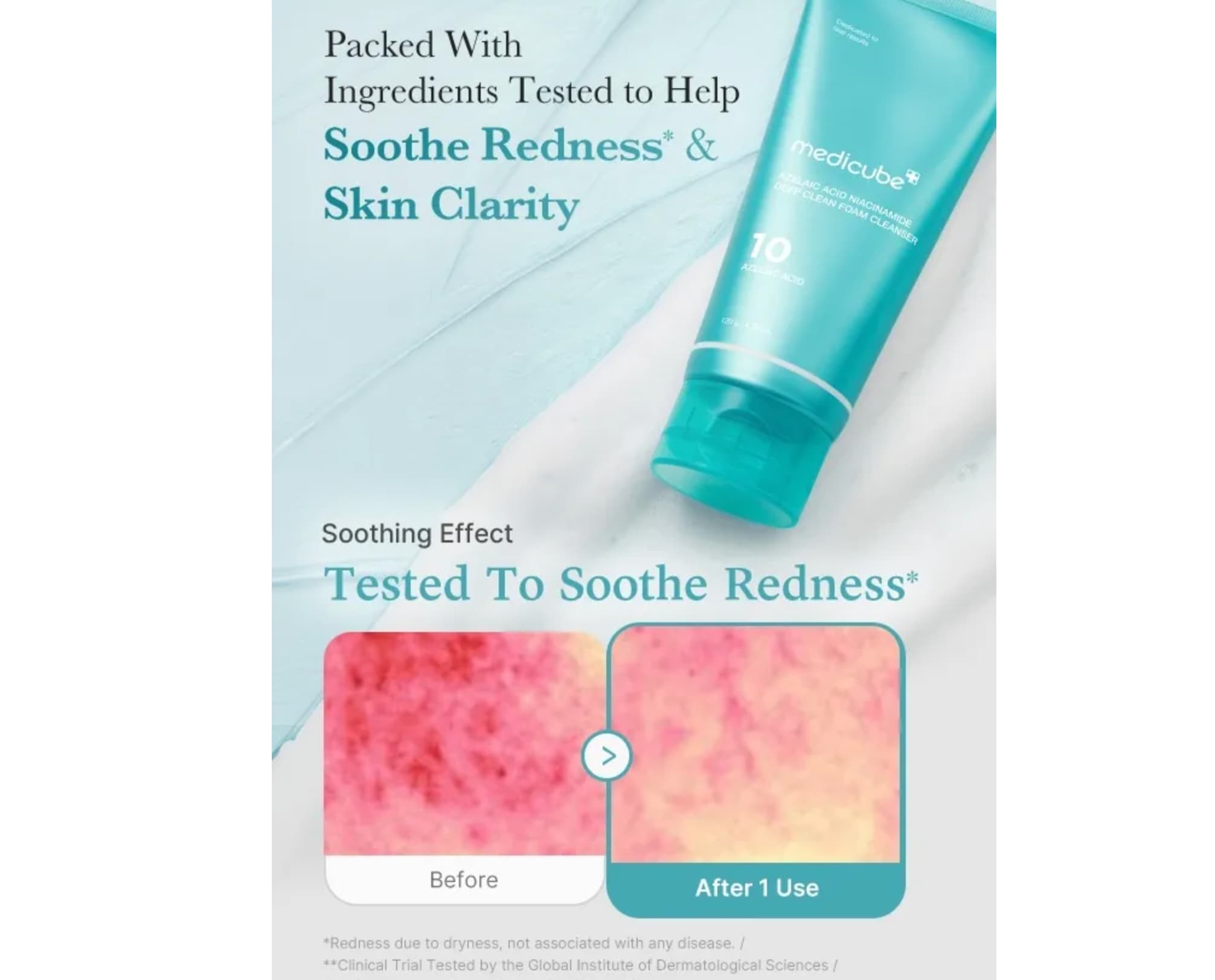 Medicube Azelaic Acid Niacinamide Deep Clean Foam Cleanser  5