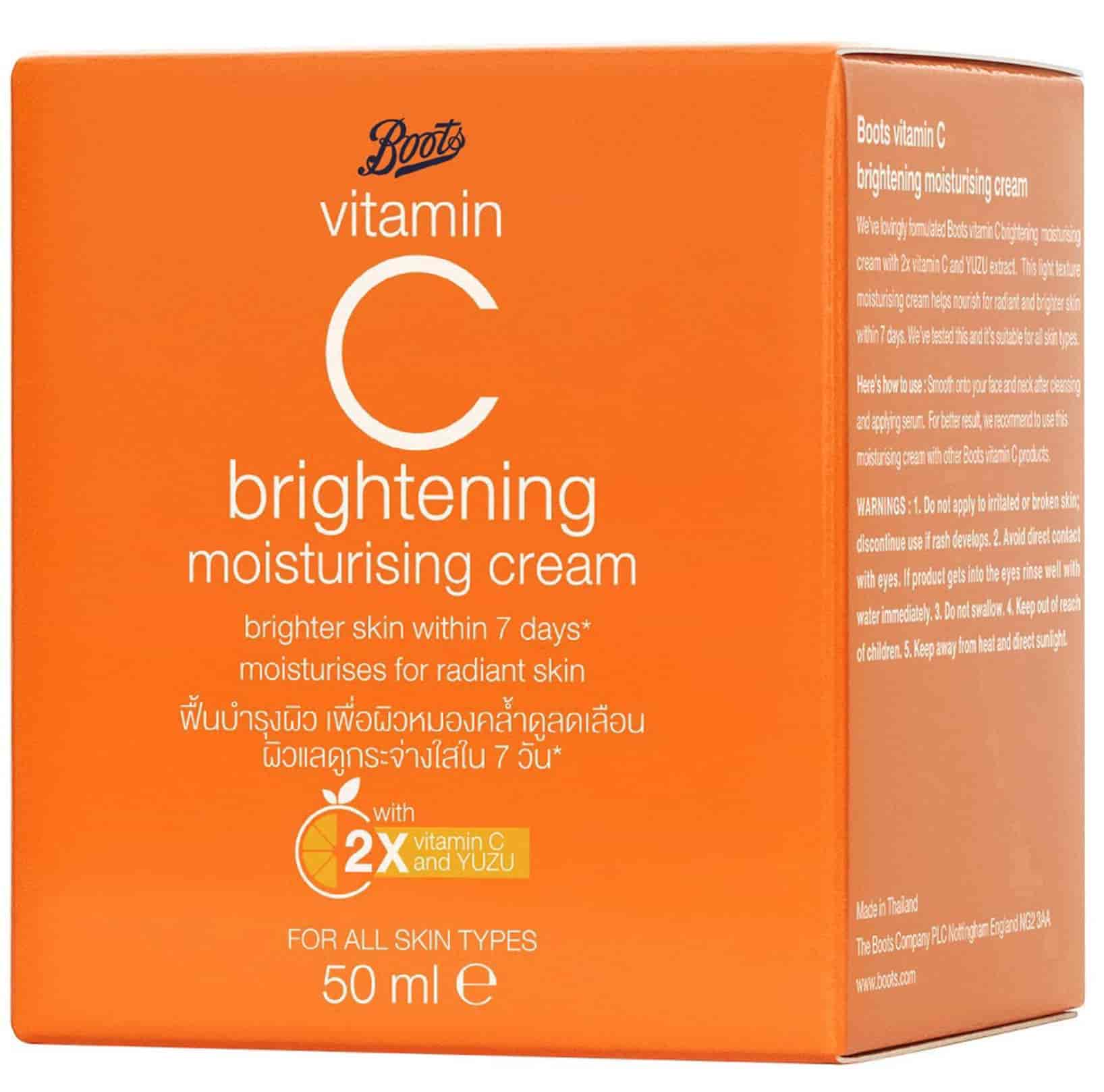 Boots Vitamin C Brightening Moisturising Cream 2