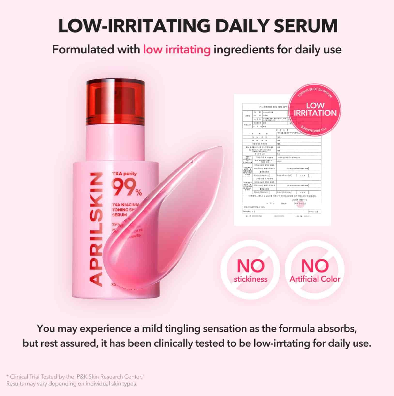 APRILSKIN – TXA Niacinamide Toning Shot 99 Serum 8