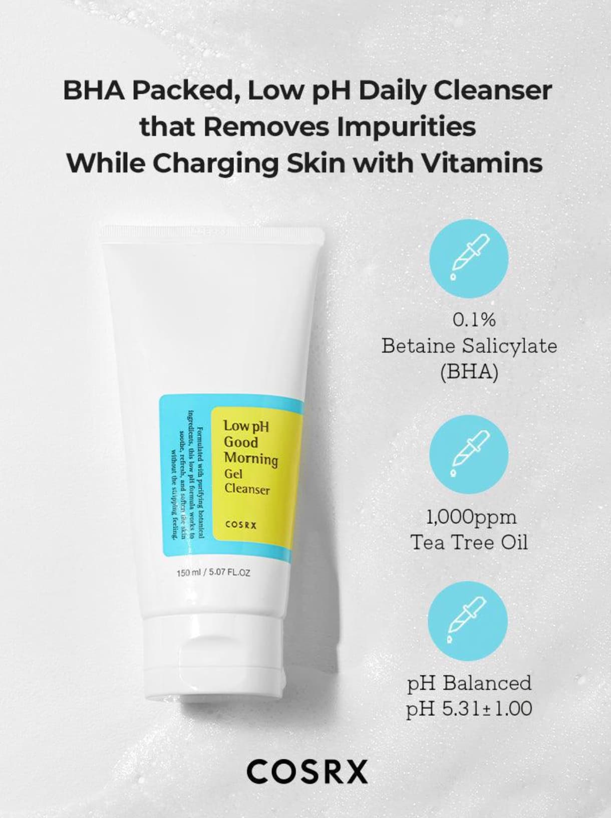 Cosrx Good Morning Low-pH Cleanser 2