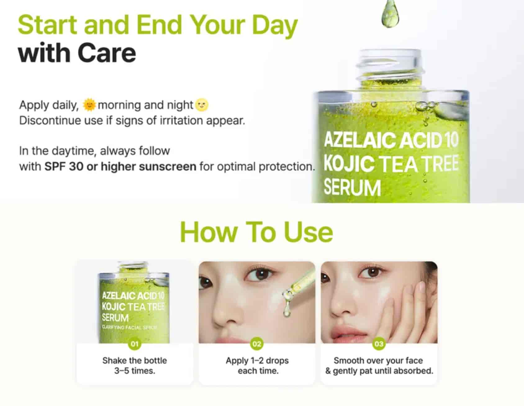 Purito SEOUL - Azelaic Acid 10 Kojic Tea Tree Serum 7