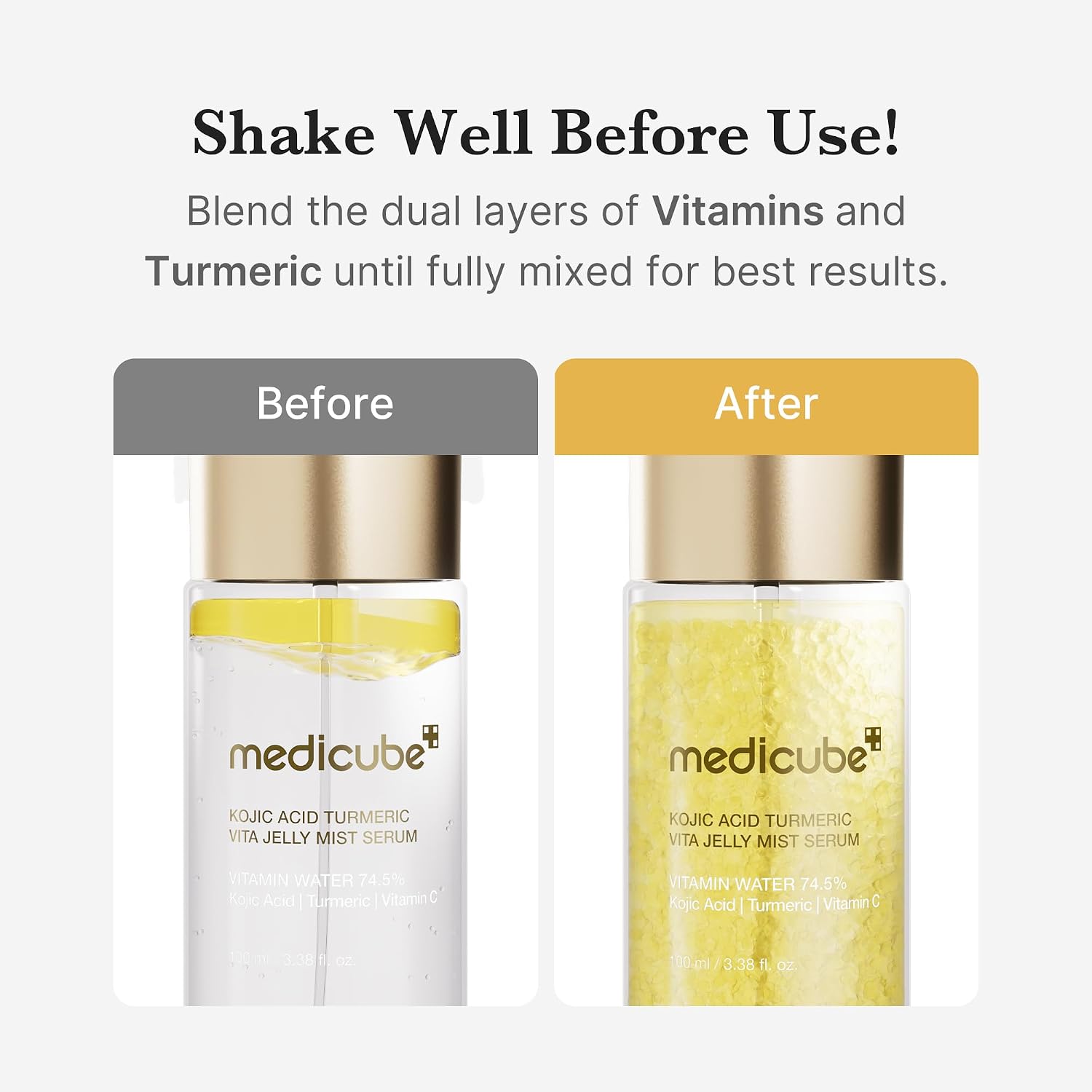 Medicube Kojic Acid Turmeric Vitamin Gold Jelly Mist Serum 3