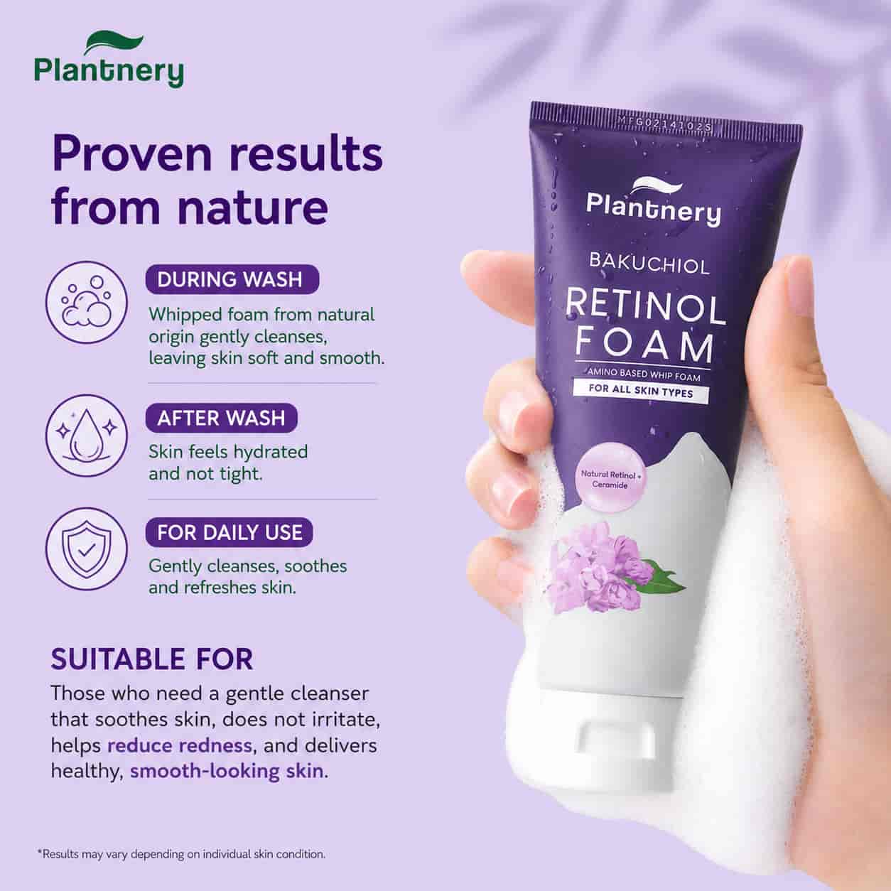 Plantnery Bakuchiol Retinol Amino Based Whip Foam  5
