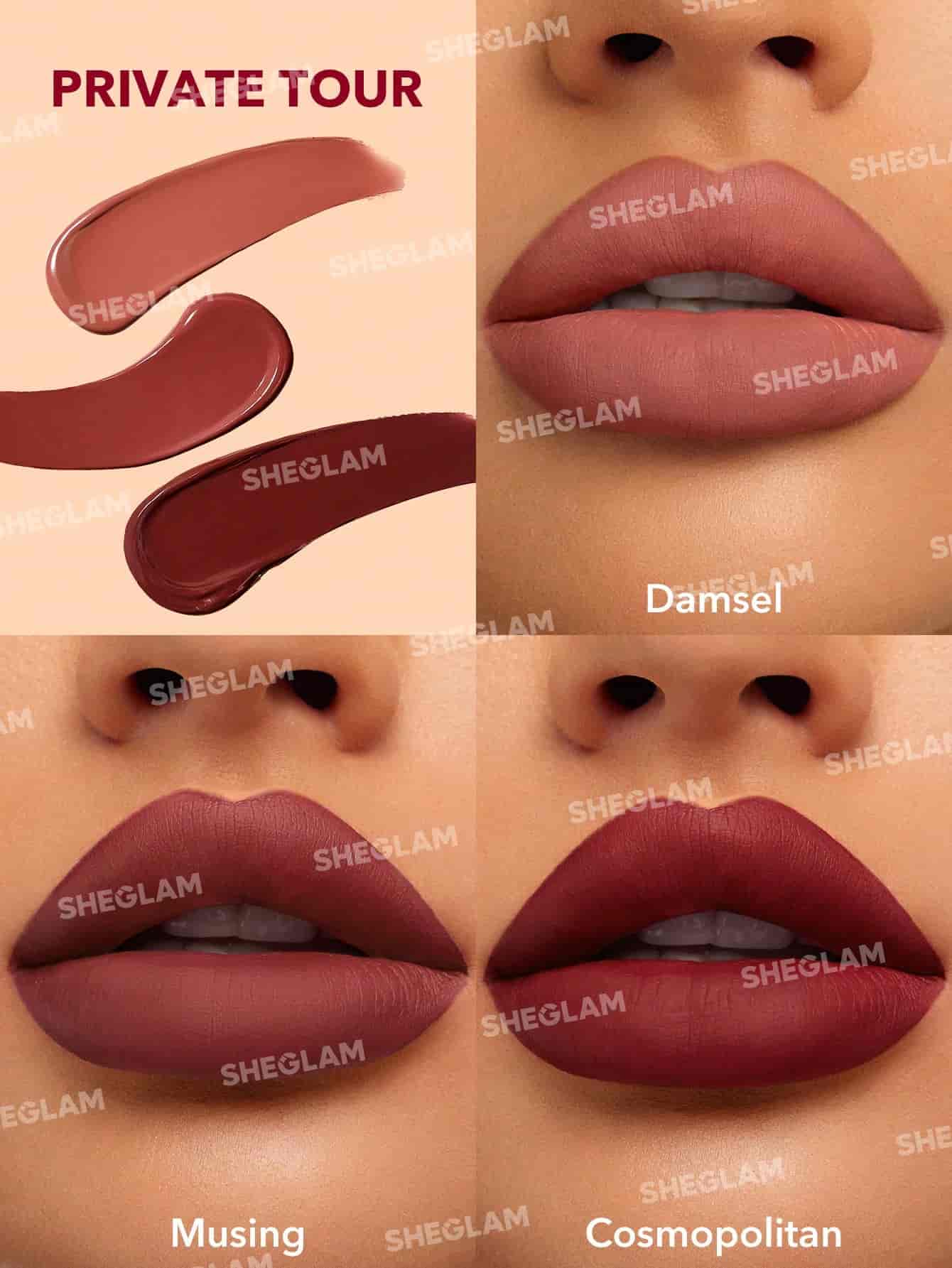 Sheglam Matte Allure Mini Liquid Lipstick Set (3pcs) 2