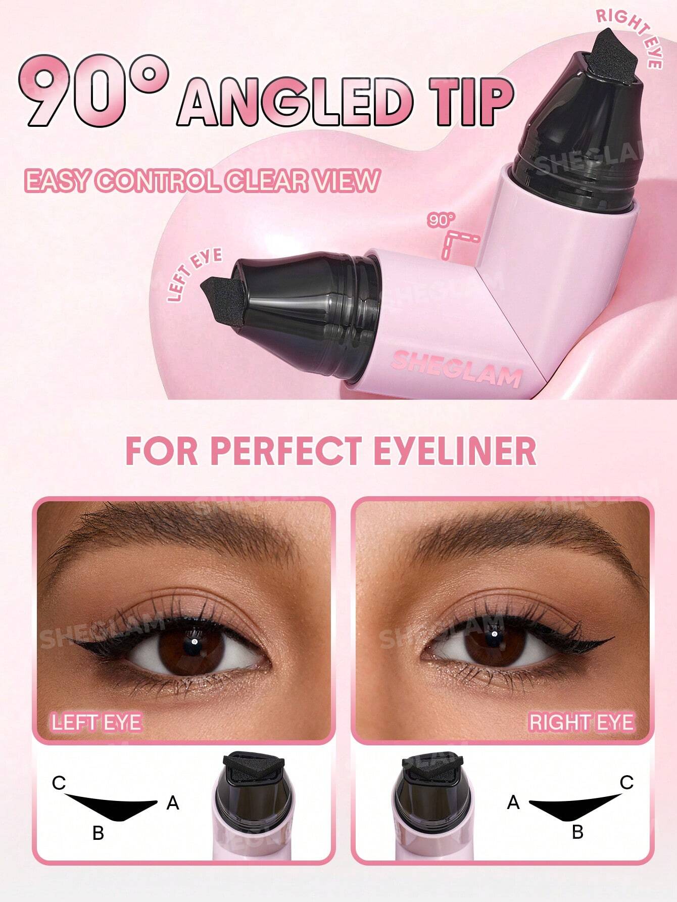 Sheglam Insta-Wing Heart Stamp Eyeliner 2