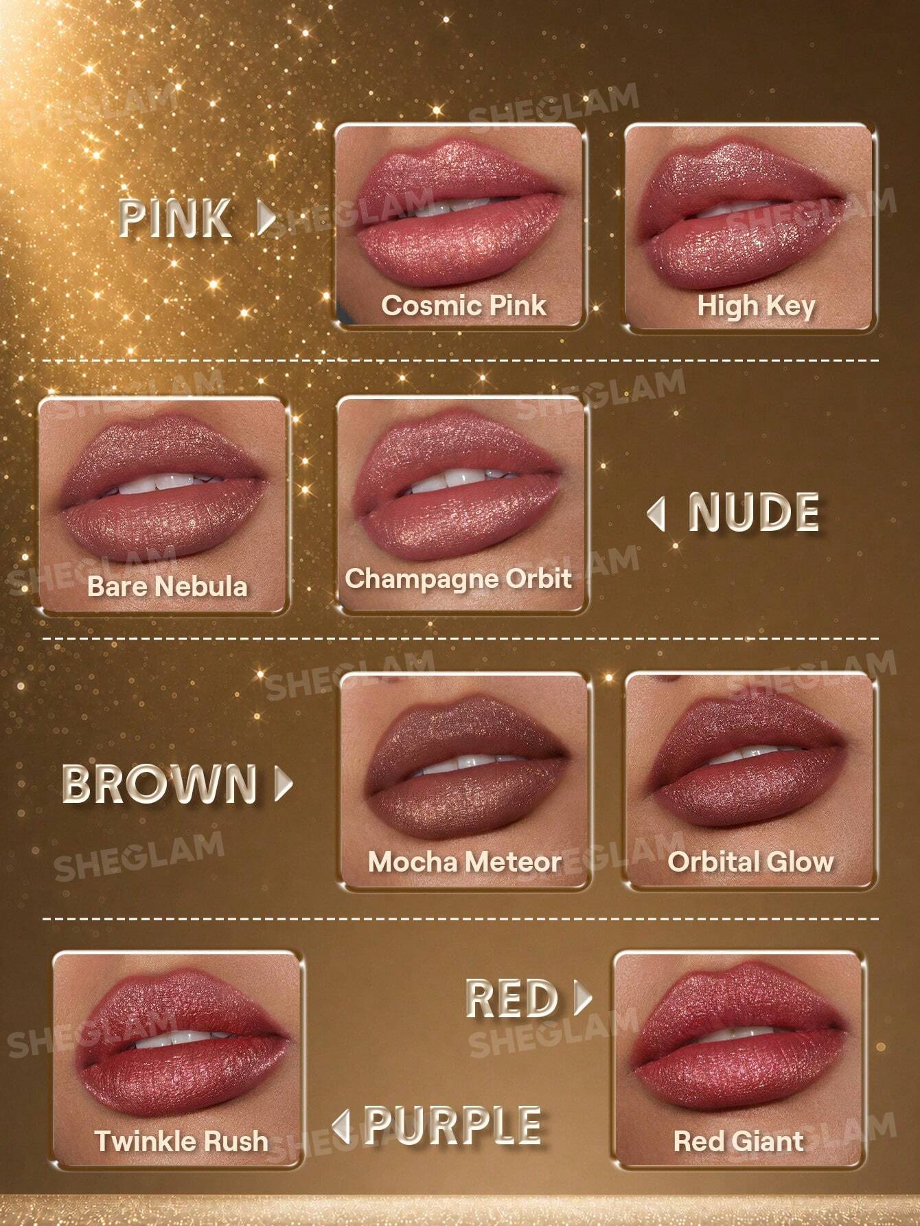 Sheglam Stardust Swipe Glitter Liquid Lipstick 8