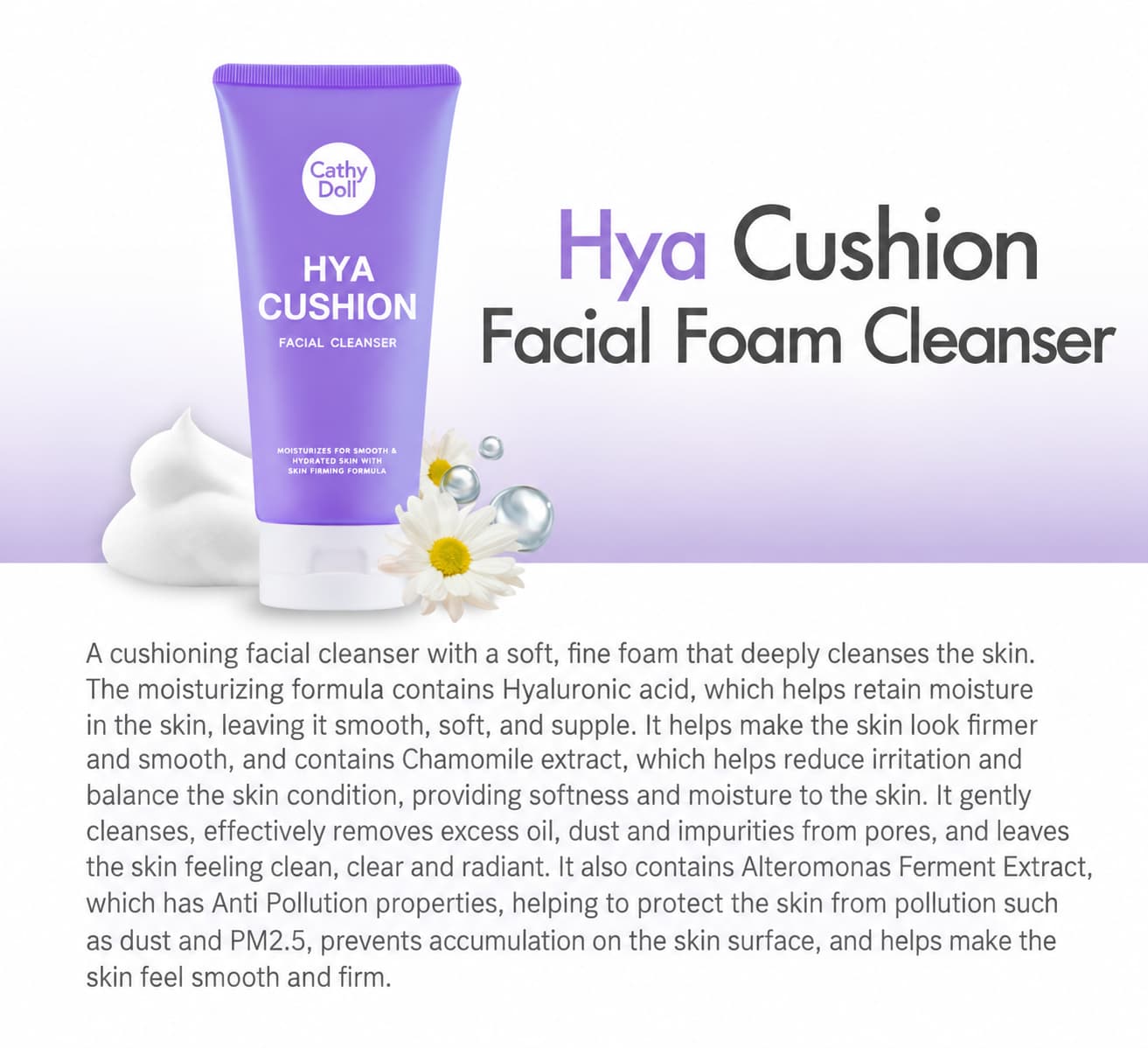 CATHY DOLL Cushion Facial Foam Cleanser 120 ml 5