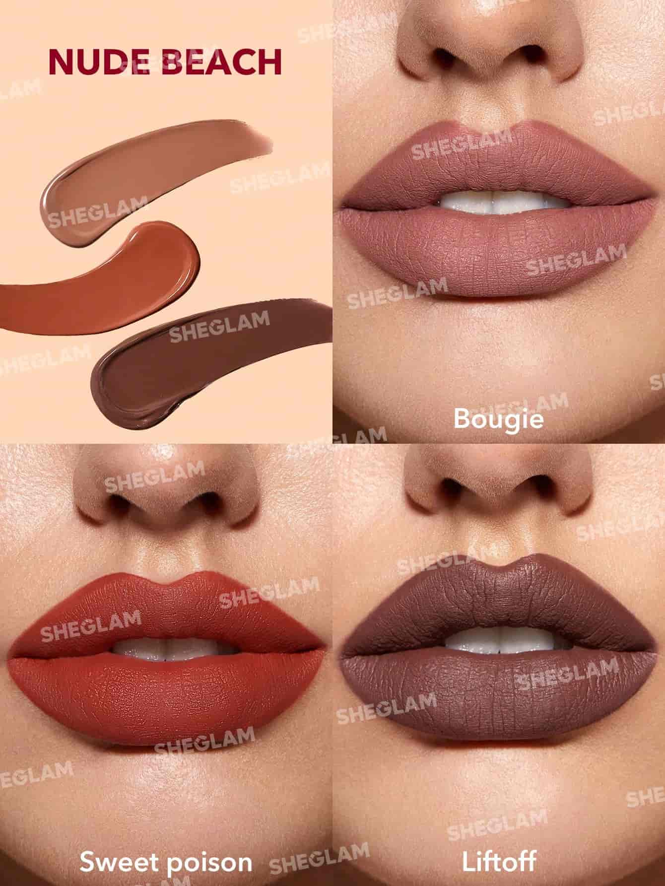 Sheglam Matte Allure Mini Liquid Lipstick Set (3pcs) 3