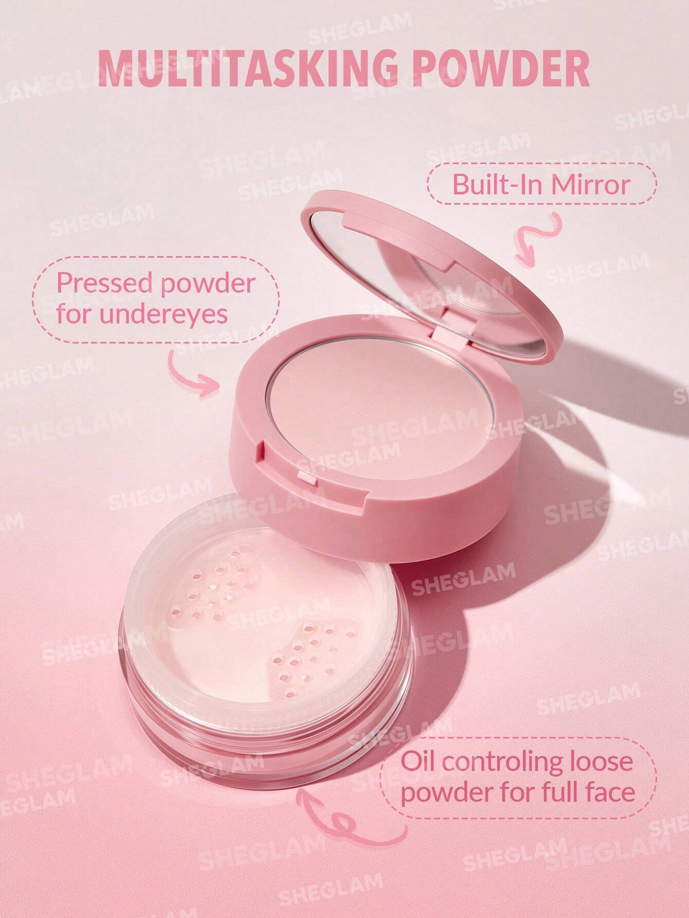 Sheglam Insta-Ready Face & Under Eye Setting Powder Duo 9
