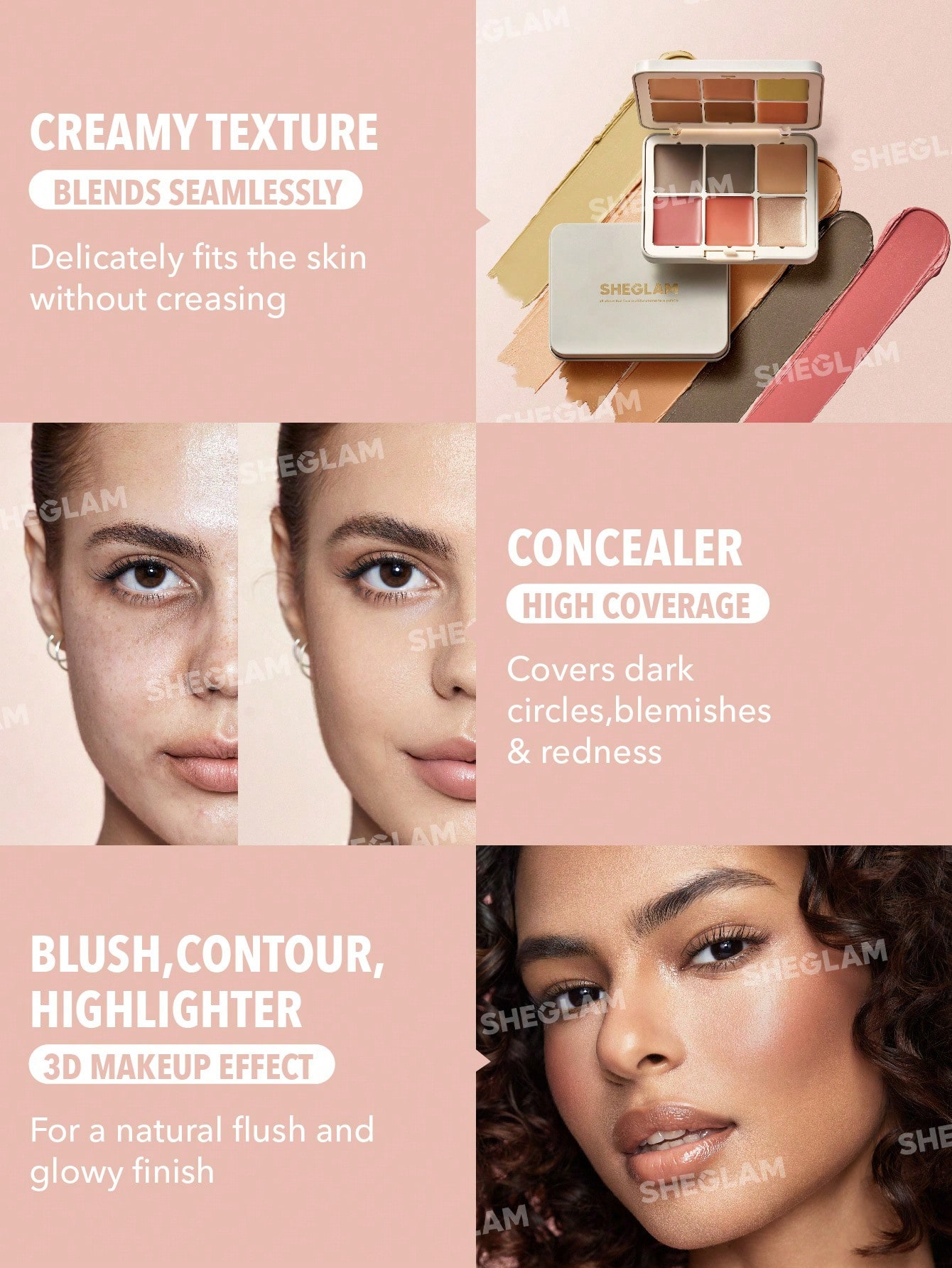 Sheglam All About That Face Multifunctional Face Palette 4