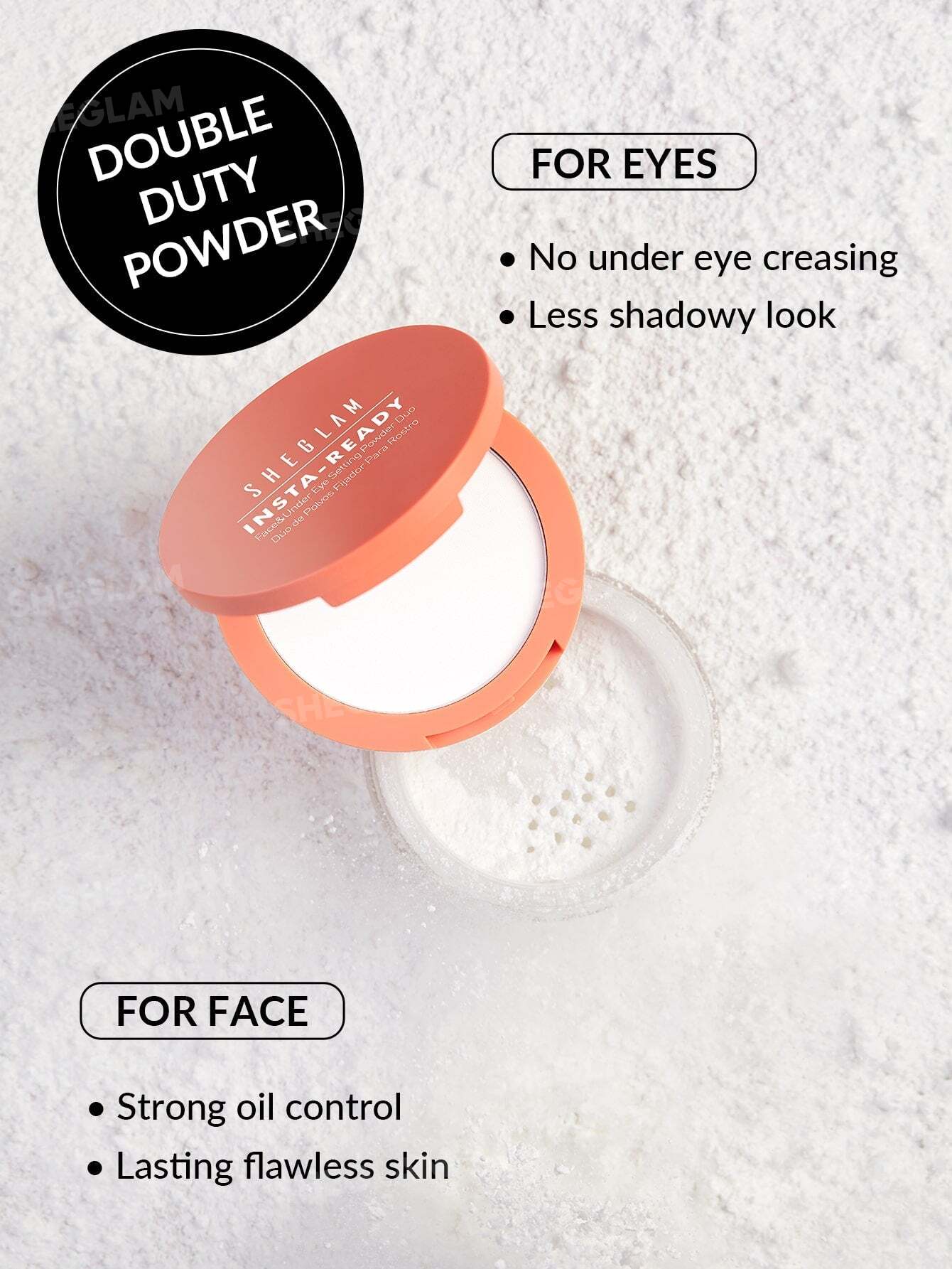 Sheglam Insta-Ready Face & Under Eye Setting Powder Duo 2