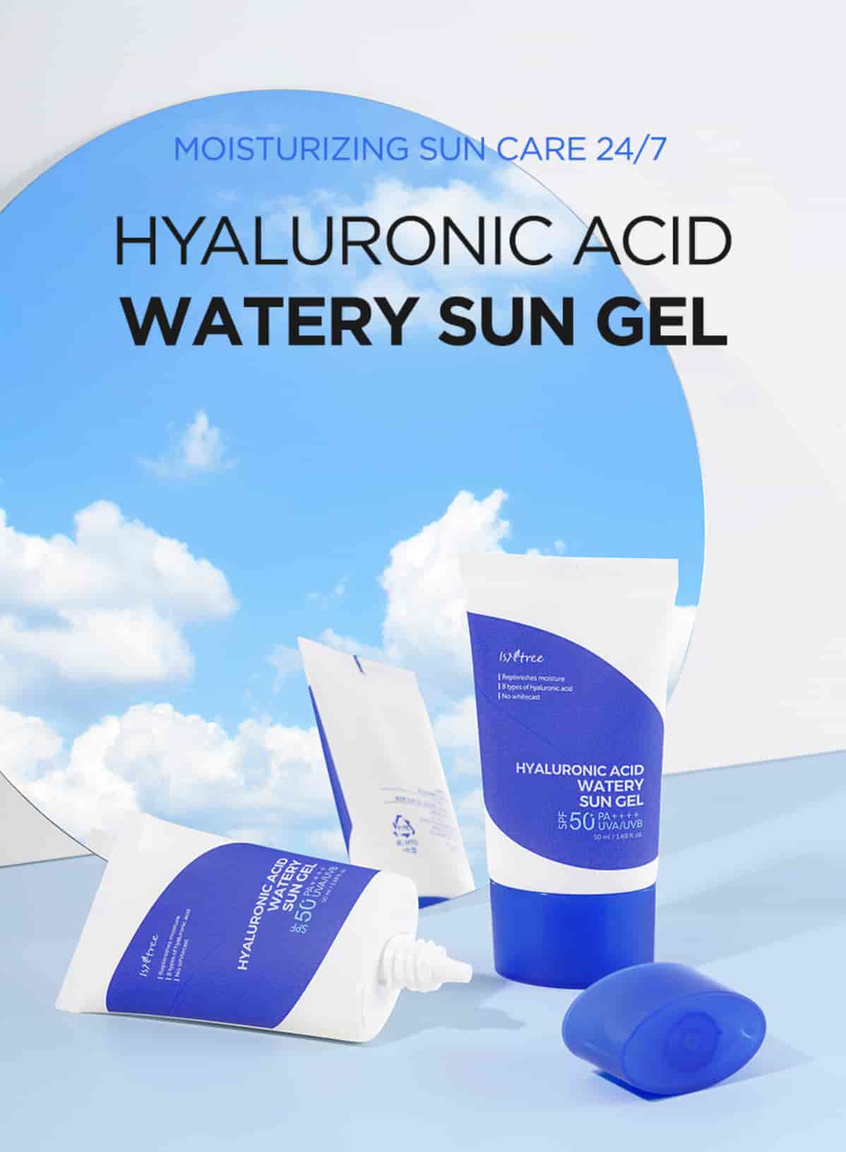 ISNTREE – HYALURONIC ACID WATERY SUN GEL 2