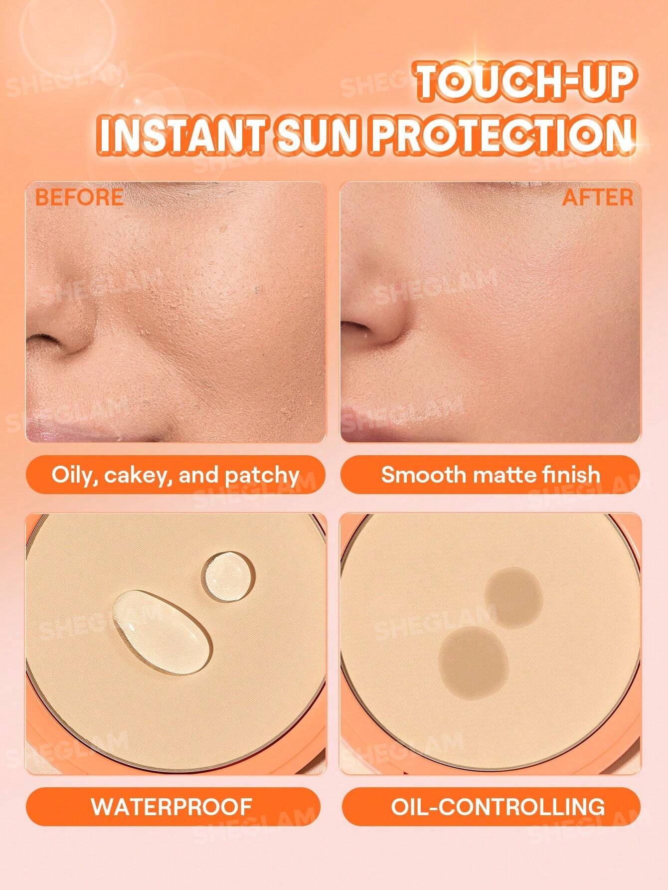 Sheglam Insta-Ready Sunset Blur Setting Powder 4