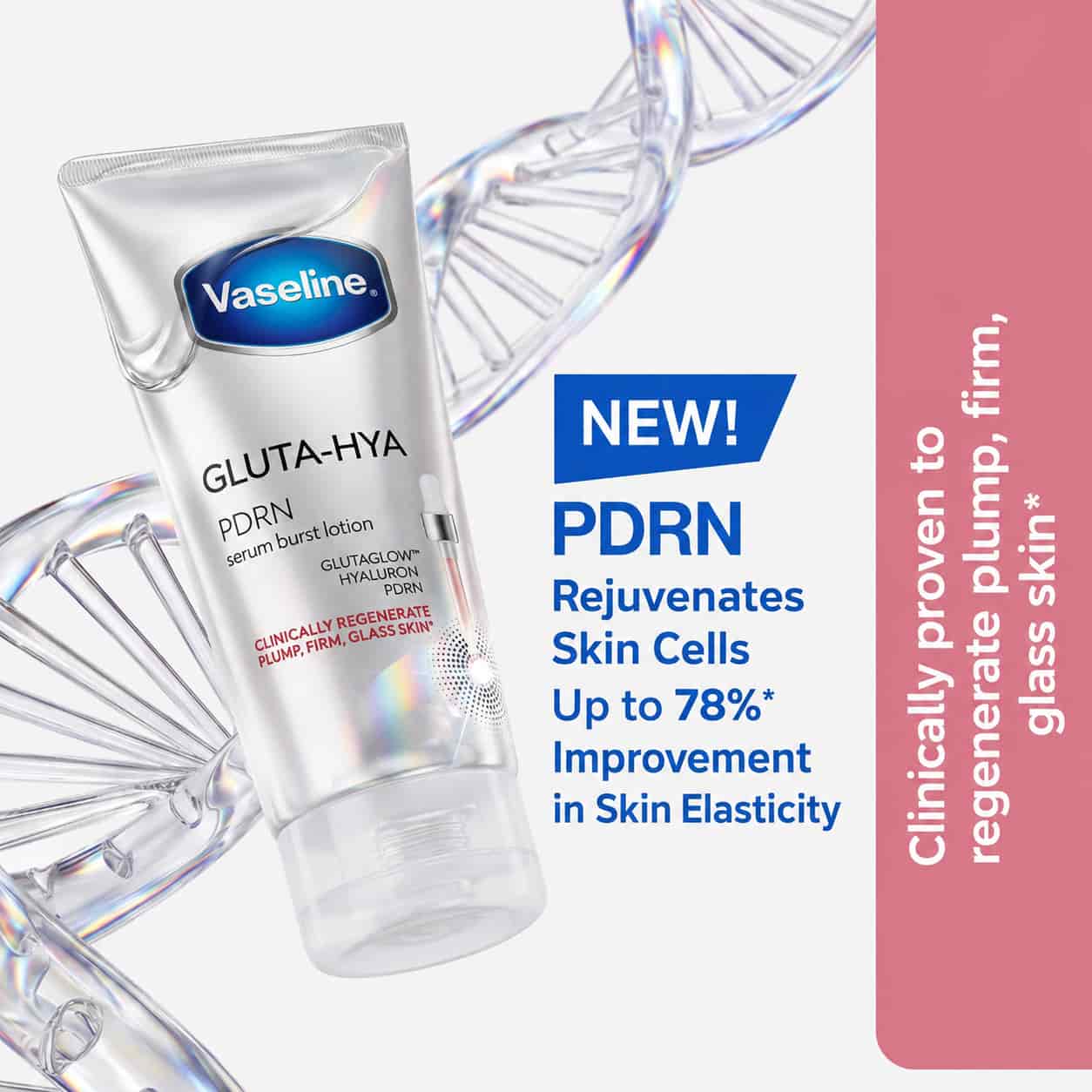 Vaseline Gluta-Hya PDRN Serum Burst Lotion  5