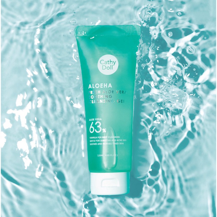 Cathy Doll Cleansing Gel Aloe Ha Fresh Aloe Vera Soothing 2