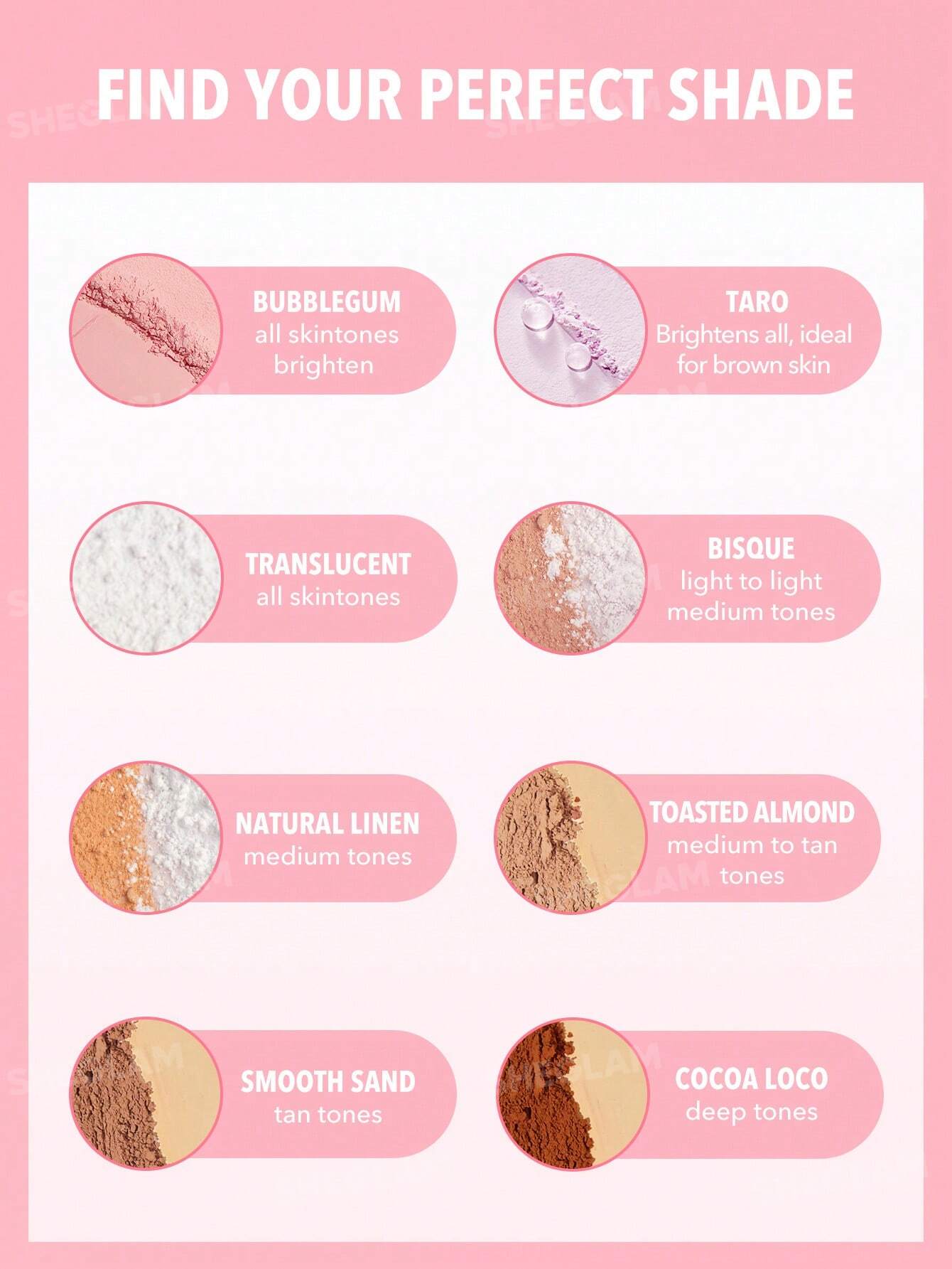 Sheglam Insta-Ready Face & Under Eye Setting Powder Duo 4