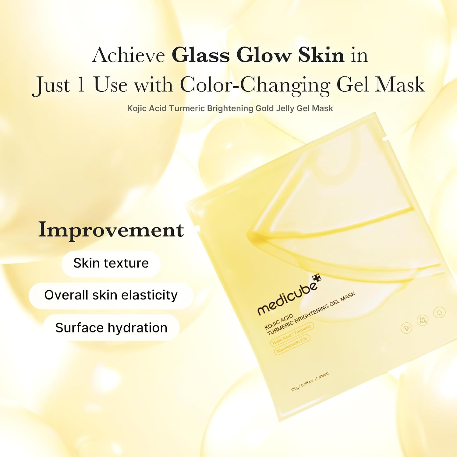 Medicube Kojic Acid Turmeric Gold Jelly Gel Mask 2