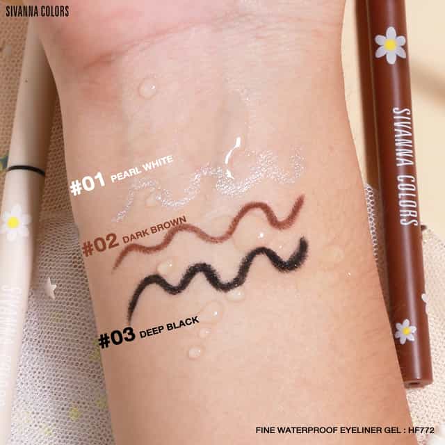 SIVANNA Colors Fine Waterproof Eyeliner Gel 3