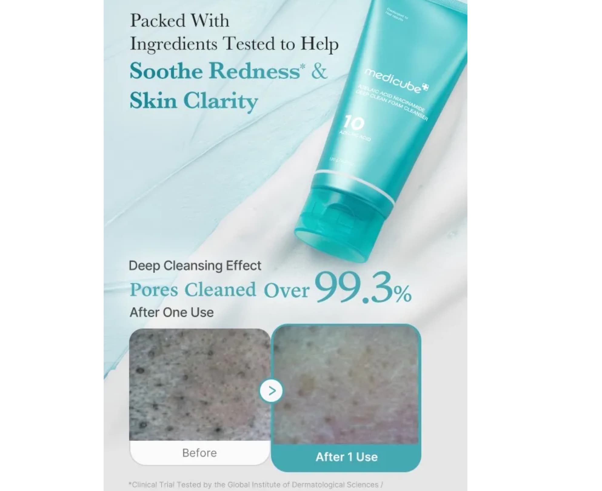 Medicube Azelaic Acid Niacinamide Deep Clean Foam Cleanser  4