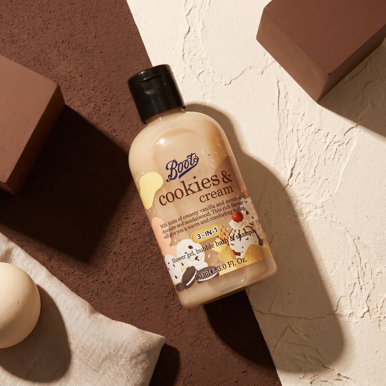Boots Flavour Shower Gel Bubble Bath & Shampoo Mini 3