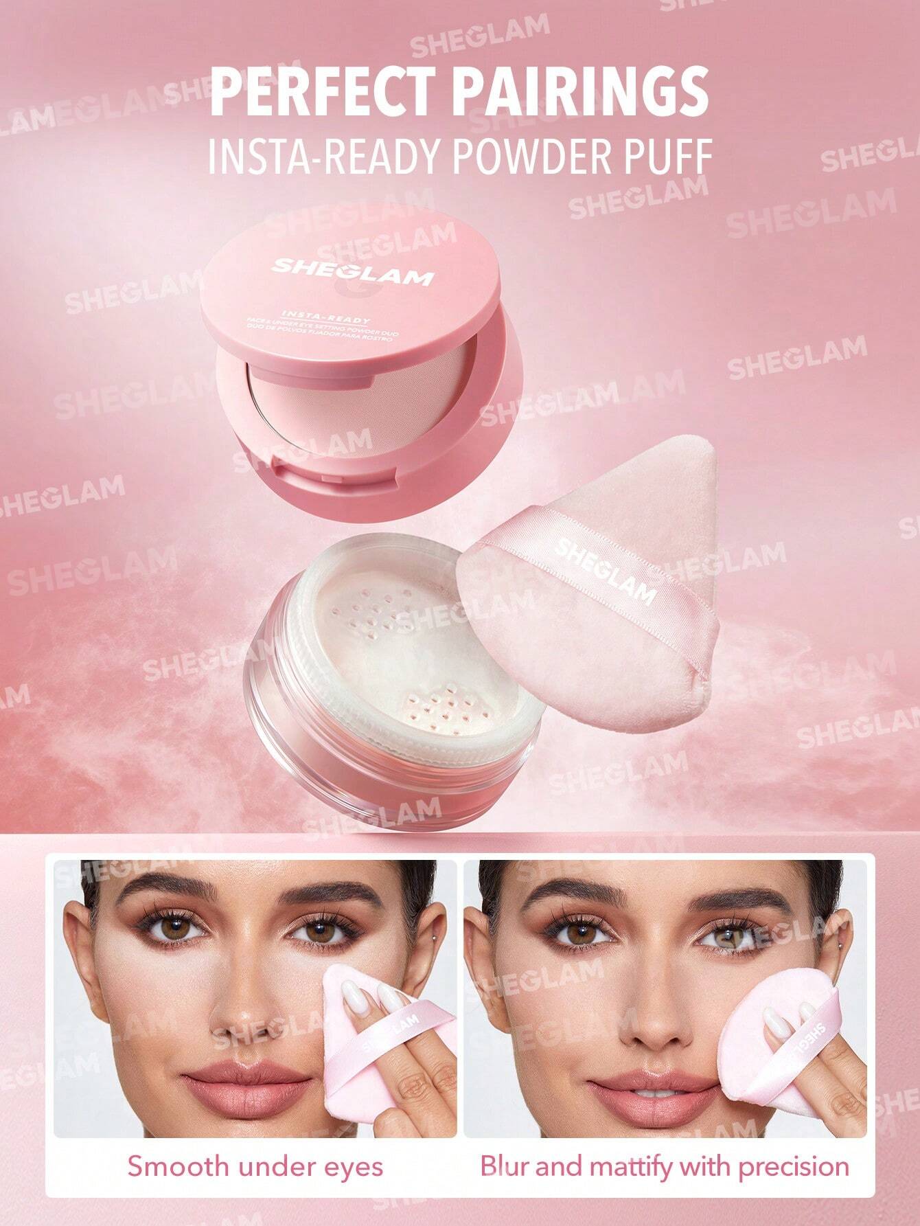 Sheglam Insta-Ready Face & Under Eye Setting Powder Duo 7