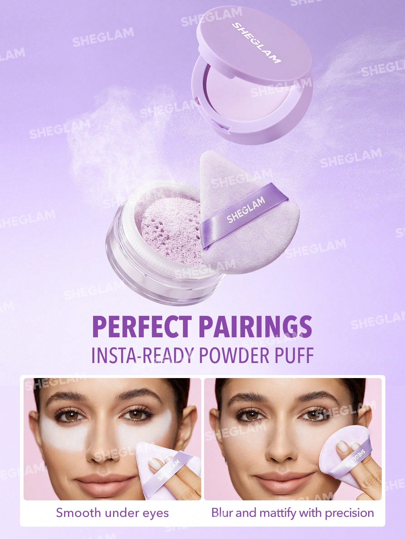 Sheglam Insta-Ready Face & Under Eye Setting Powder Duo 7