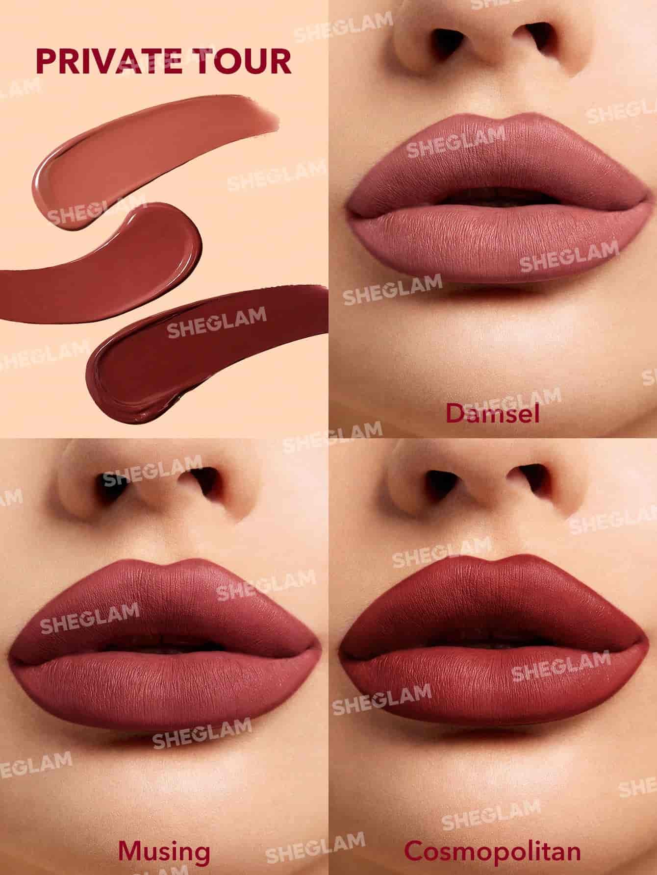 Sheglam Matte Allure Mini Liquid Lipstick Set (3pcs) 3