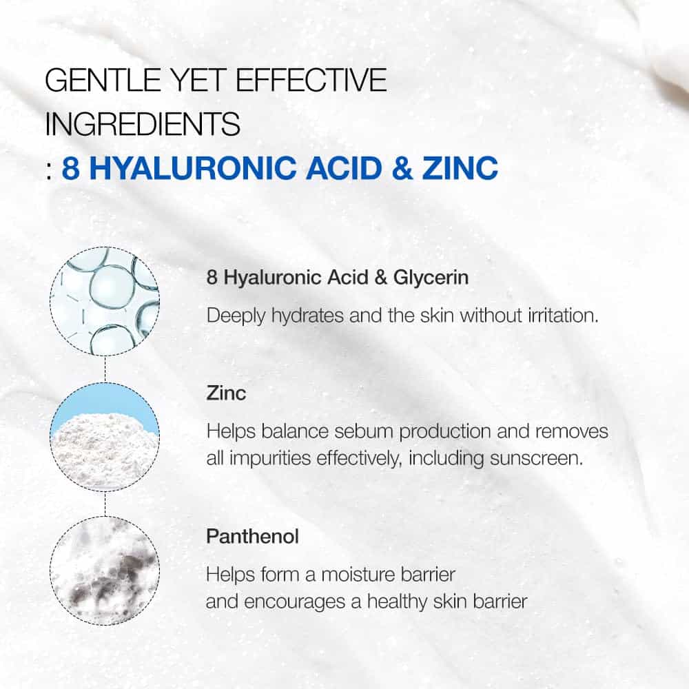 Anua – 8 Hyaluronic Acid Hydrating Gentle Foaming Cleanser  4