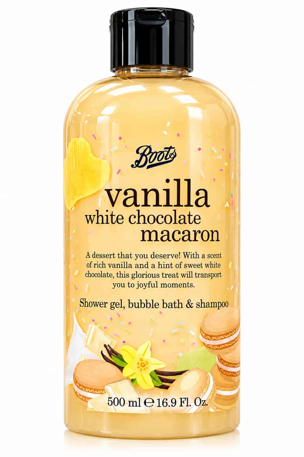 Vanilla White Chocolate Macaron 500 ml