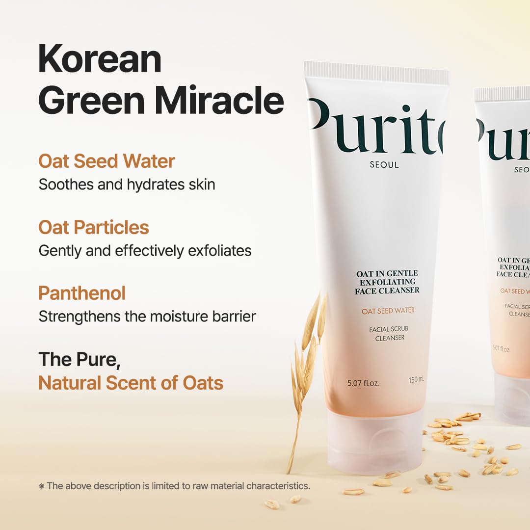 PURITO – Oat In Gentle Exfoliating Face Cleanser 6