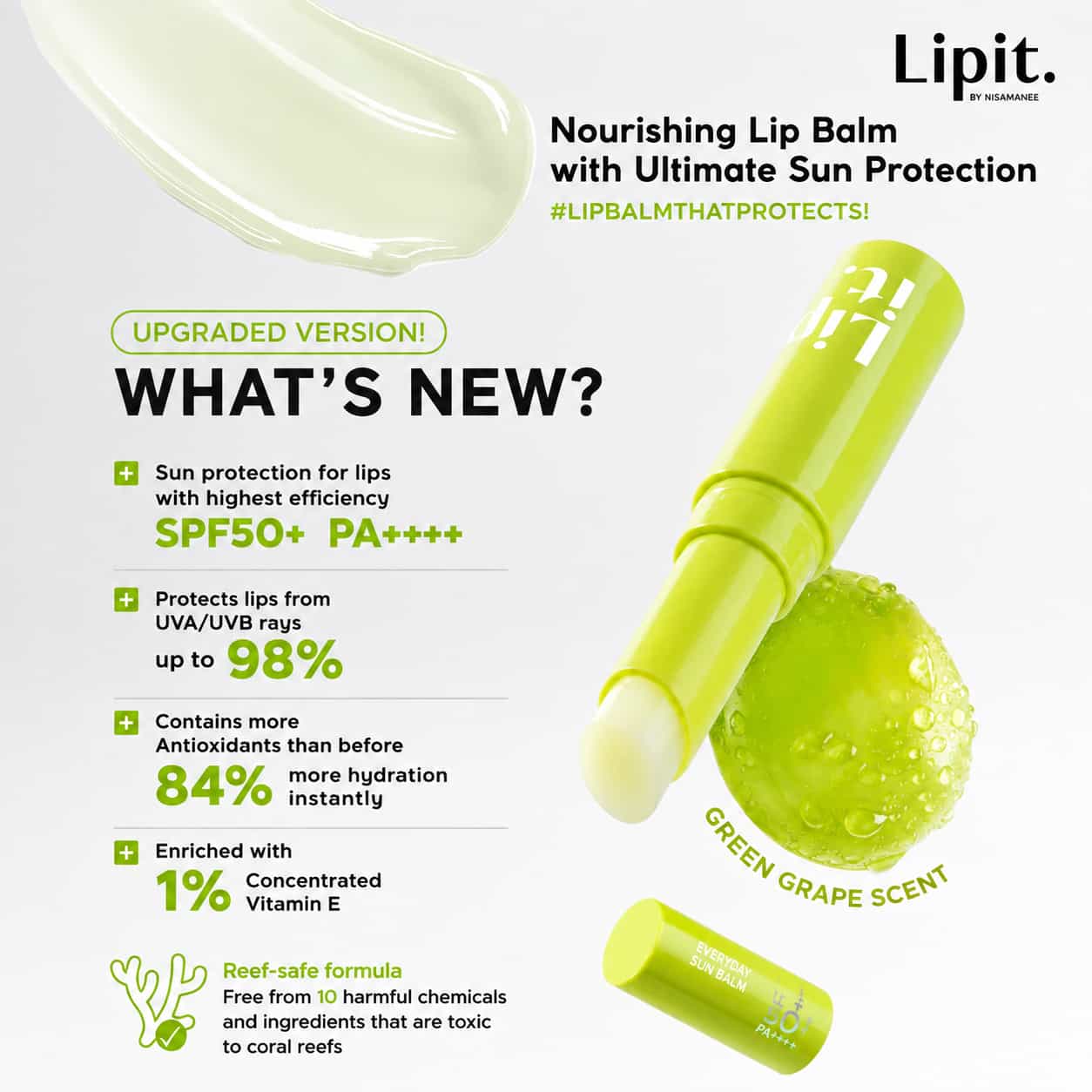 Lip It Sunday Sun Balm SPF50+ PA++++ 3g  4