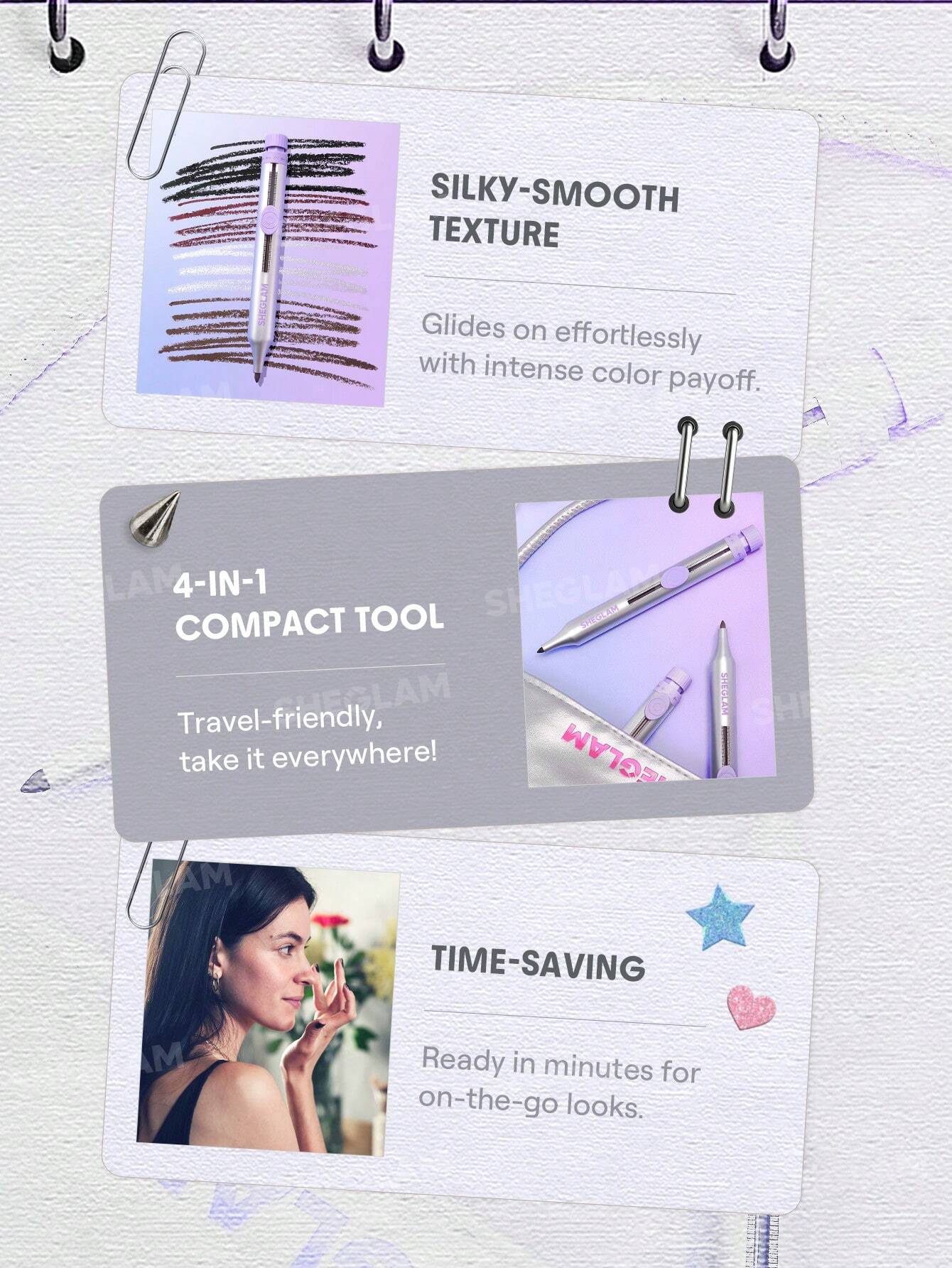 Sheglam The Everywhere 4-In-1 Pen-Multicolor 5