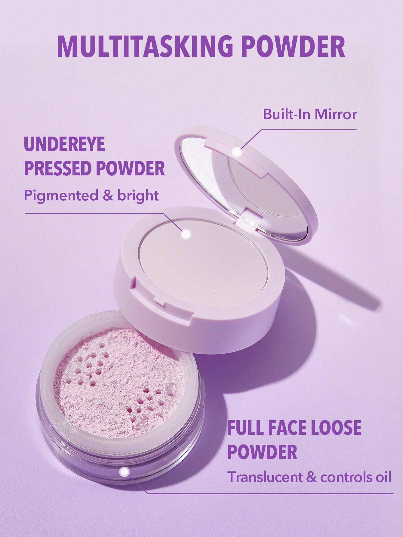 Sheglam Insta-Ready Face & Under Eye Setting Powder Duo 2