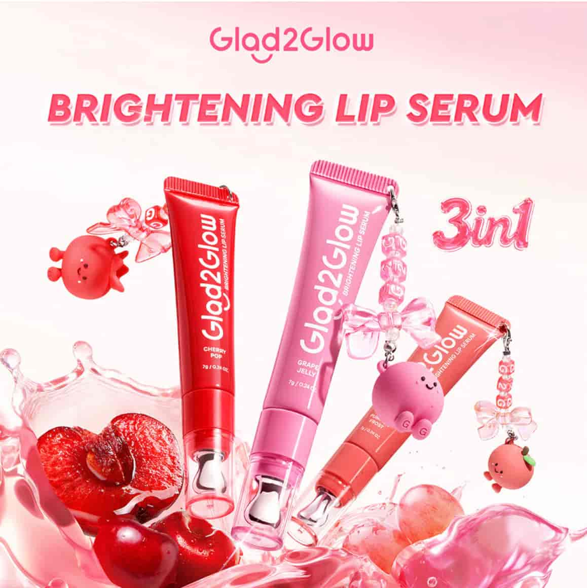 Glad2Glow Brightening Lip Serum 7g 4