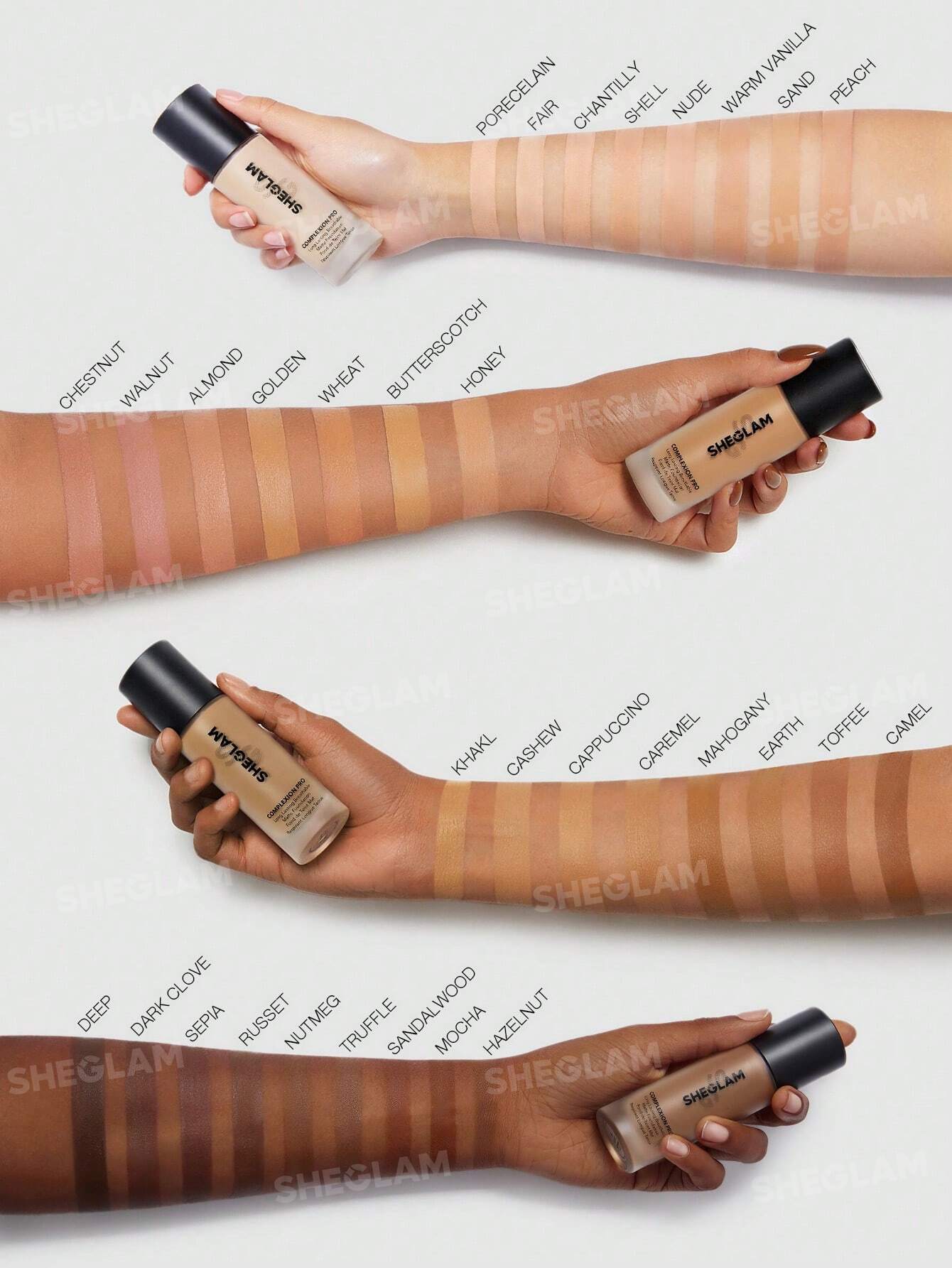 Sheglam Complexion Pro Long Lasting Breathable Matte Foundation Sample 8
