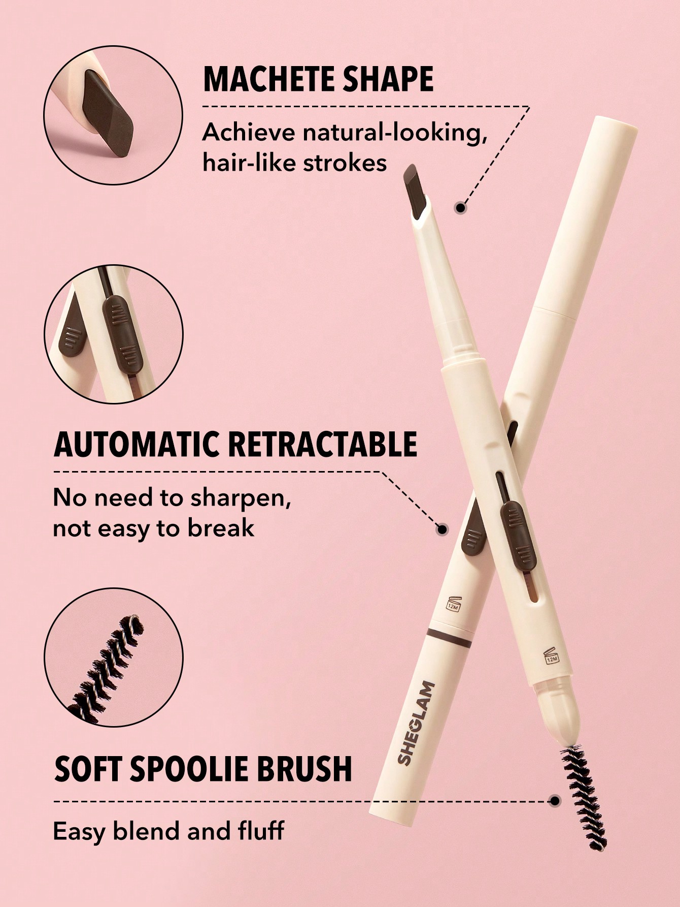 Sheglam Better Brows Long Lasting Eyebrow Pencil 6